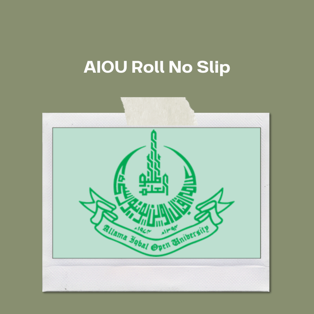 aiou roll no slip 2023