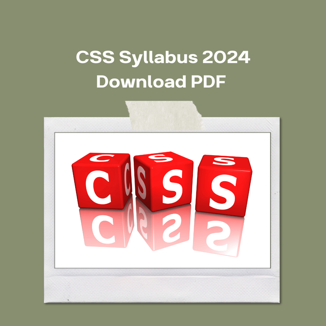 CSS Syllabus 2024 Download PDF Online