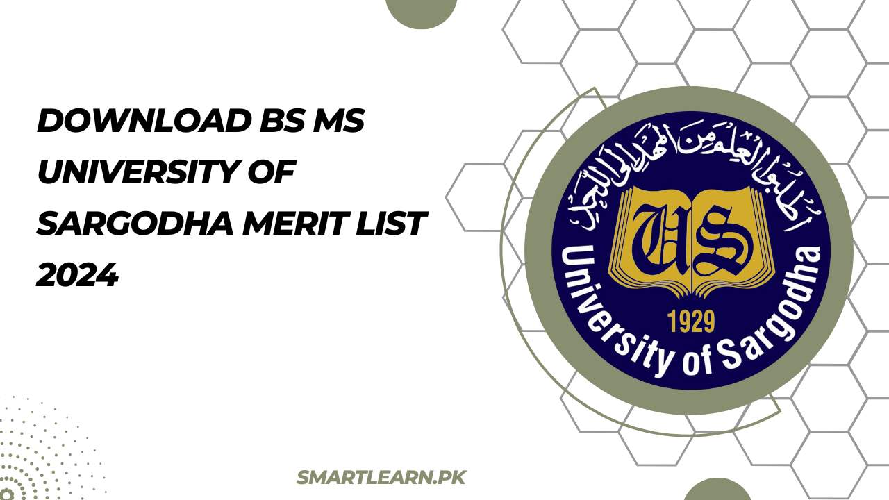 University of Sargodha Merit List 2024