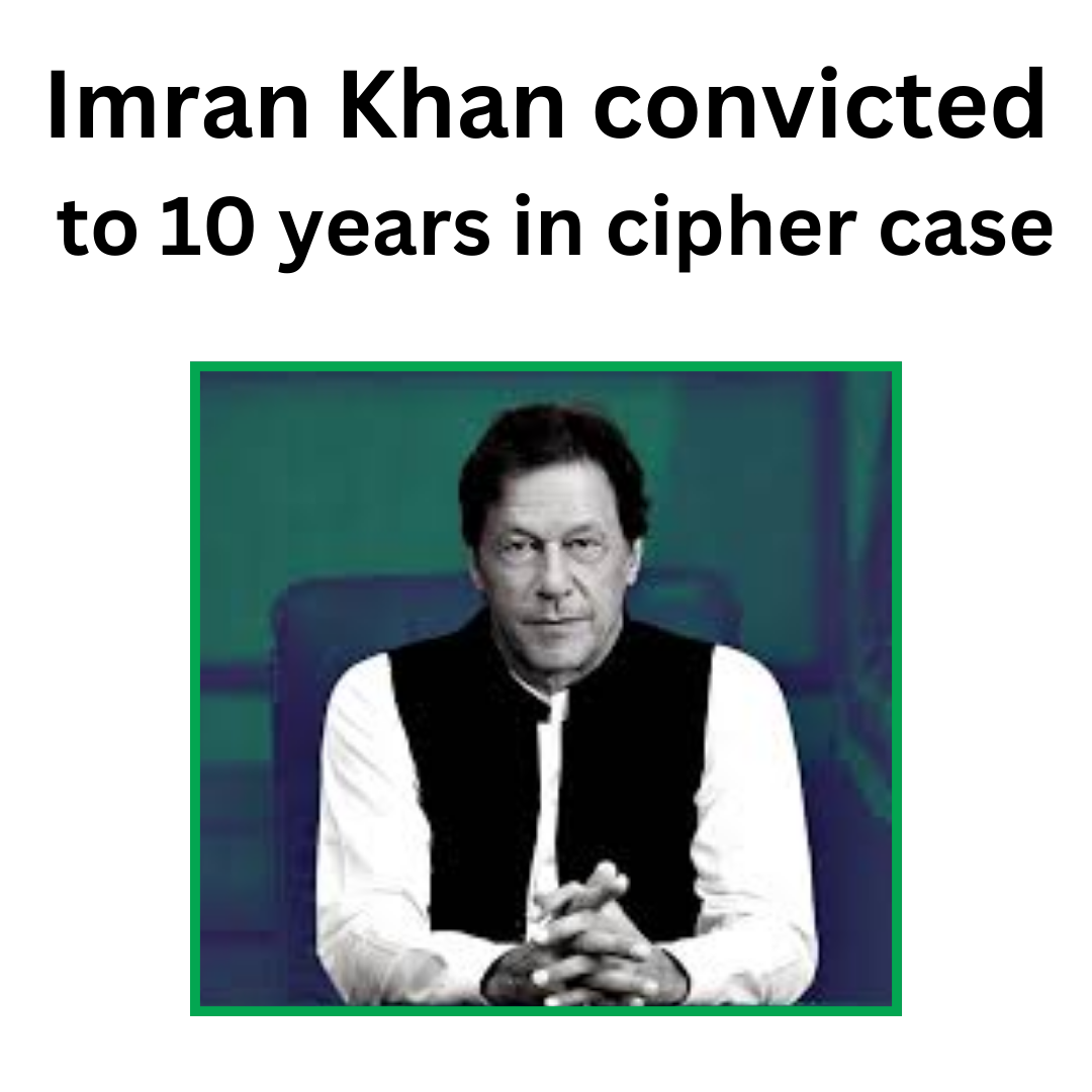 Imran Khan convicted to 10 years in cipher case