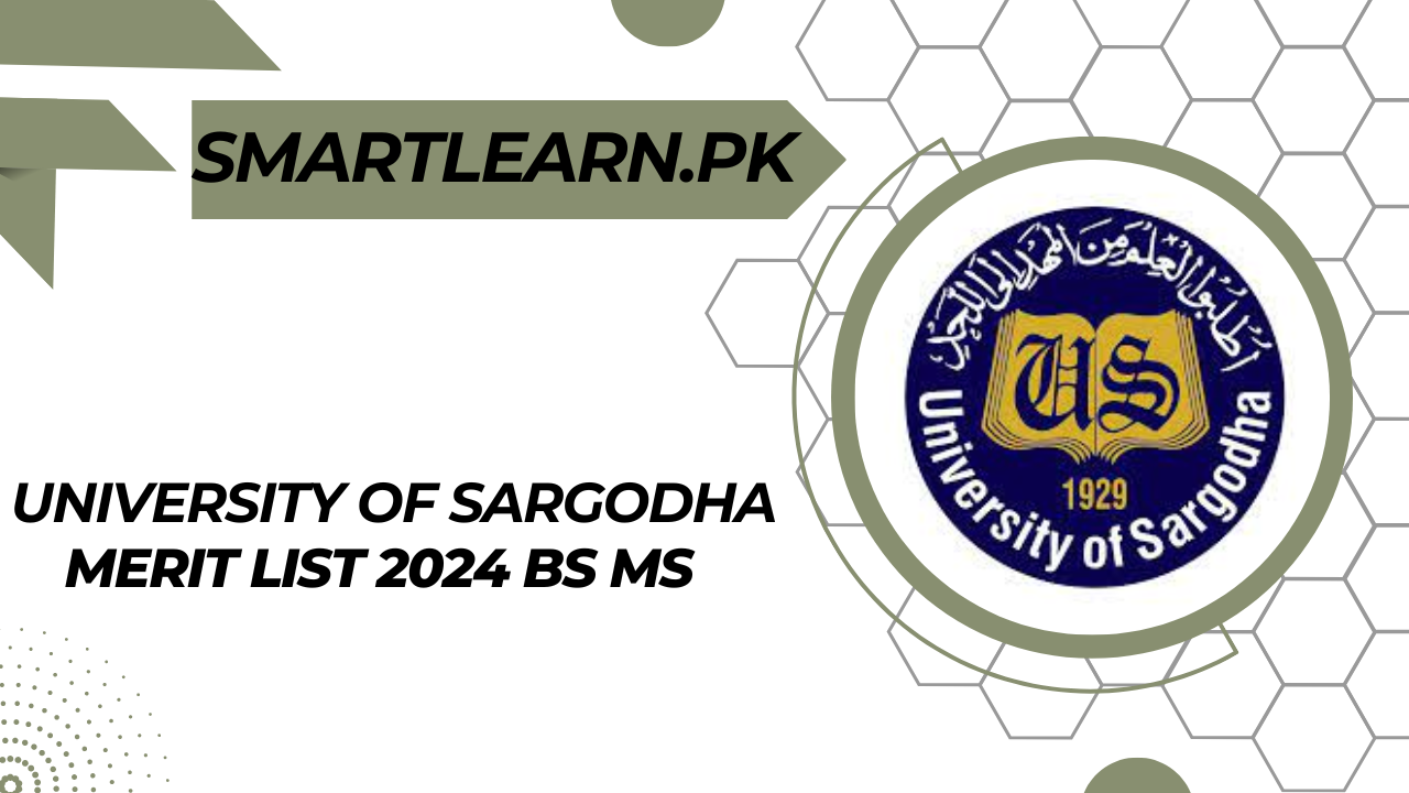 BS MS Merit List UOS 2024 Download Now