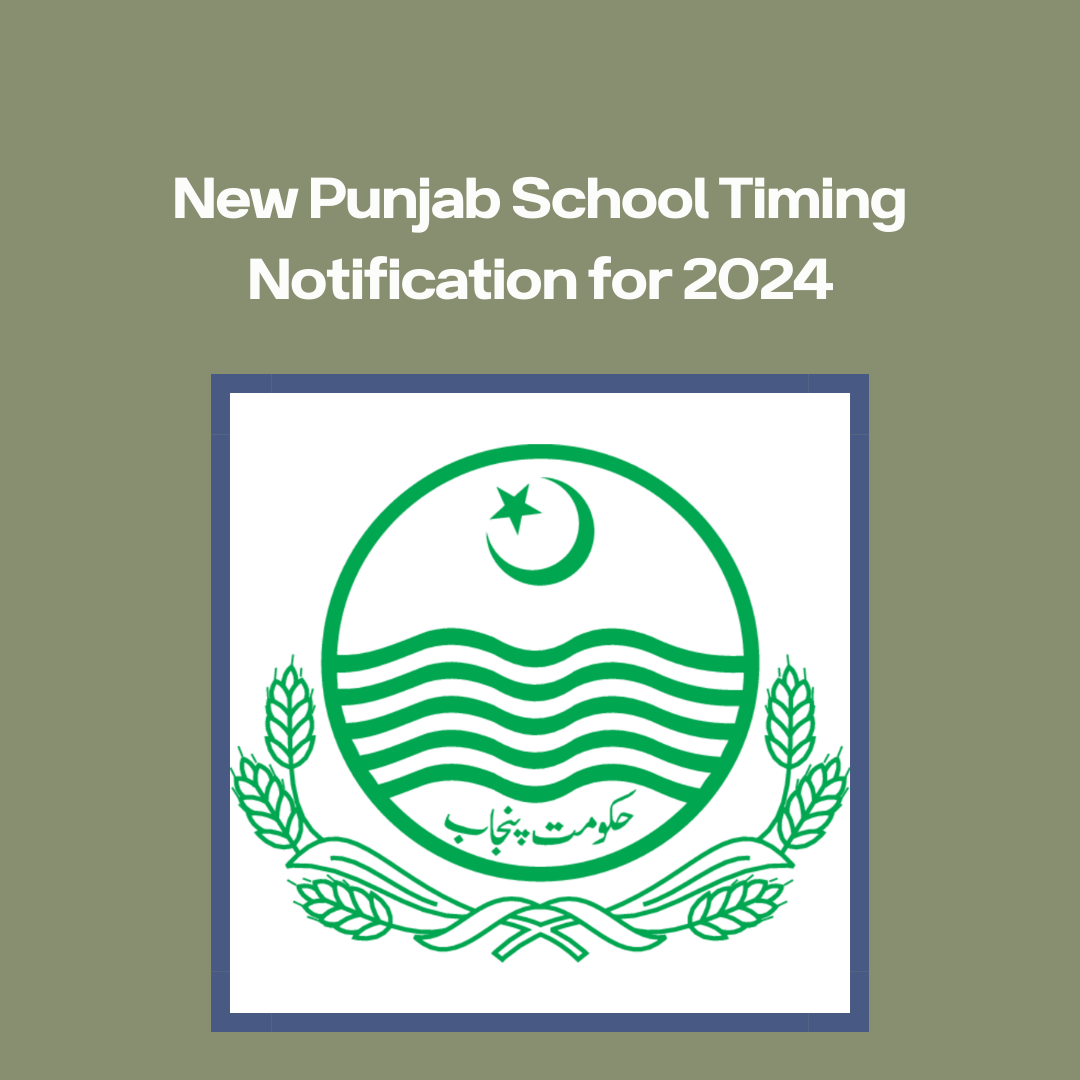 New Punjab School Timing Notification for 2024