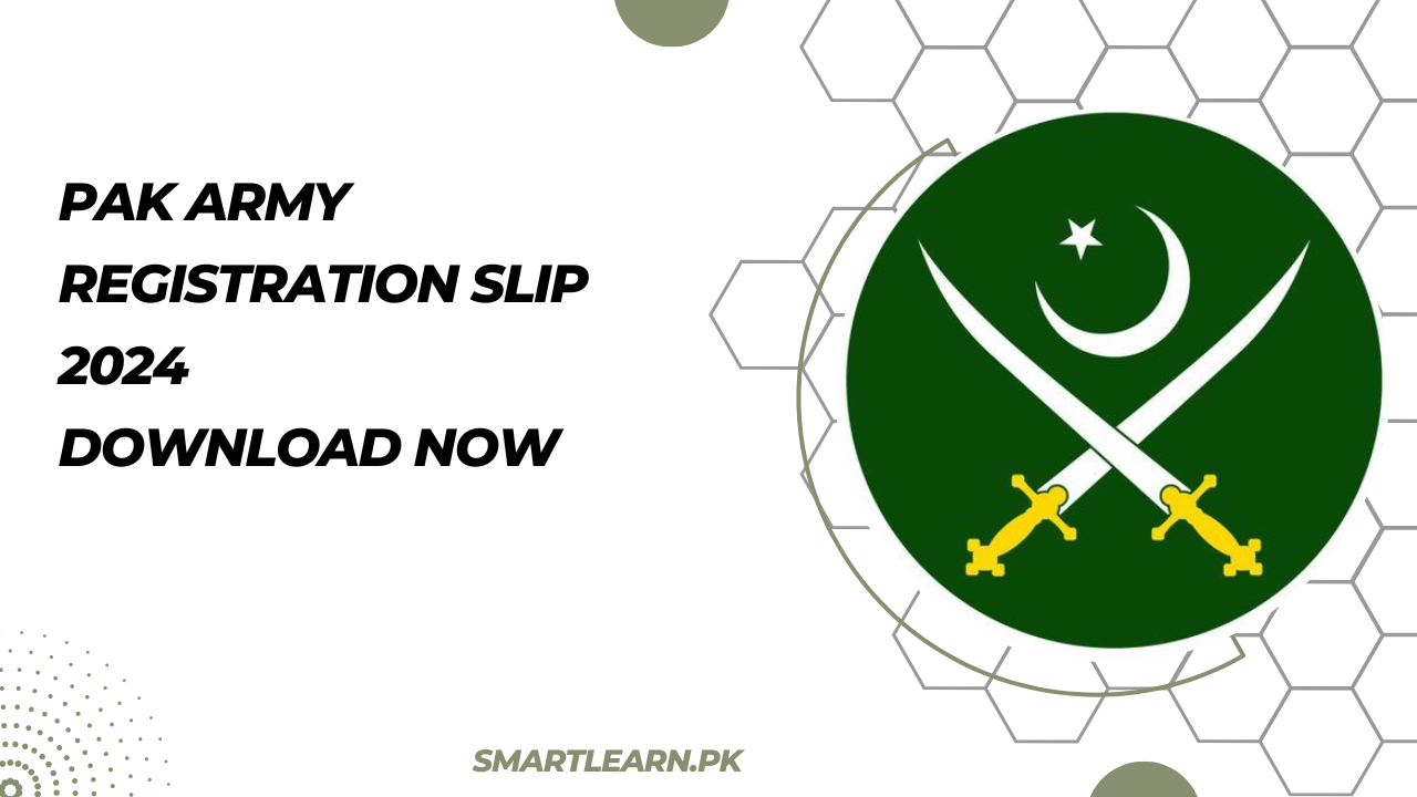 Pak Army Registration Slip 2024 Download Now