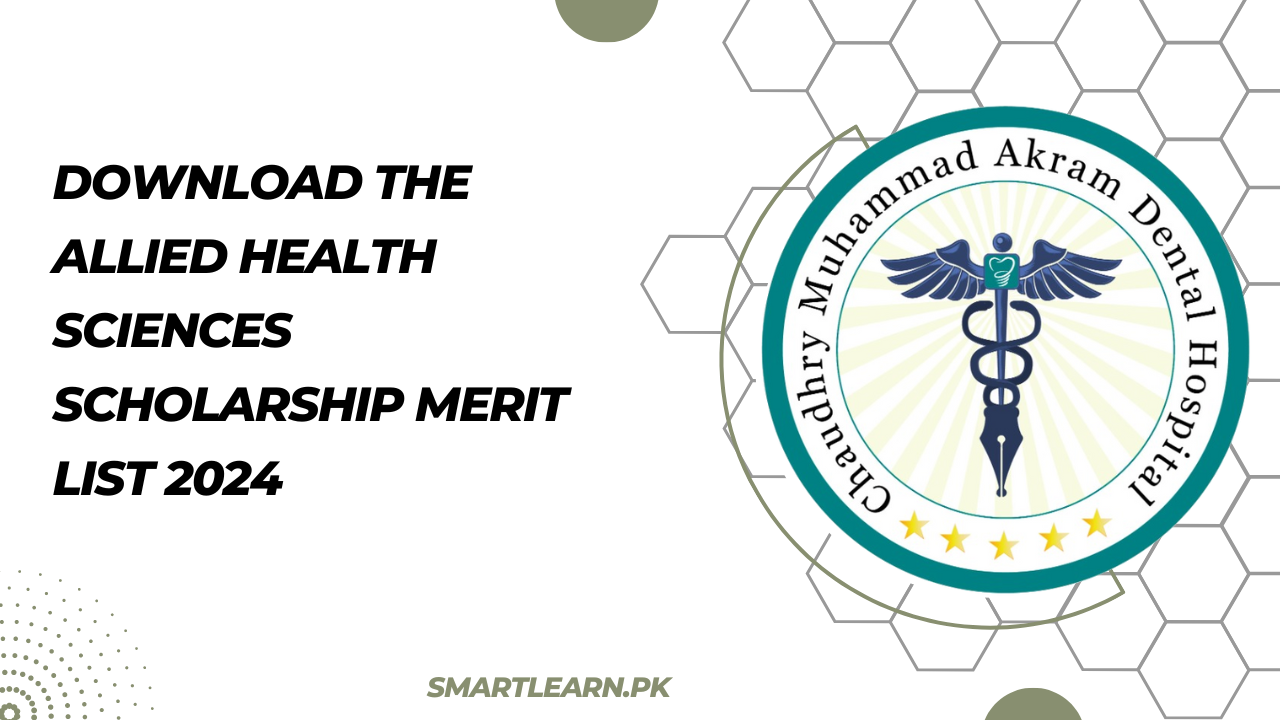 Download The Allied Health Sciences Scholarship Merit List 2024