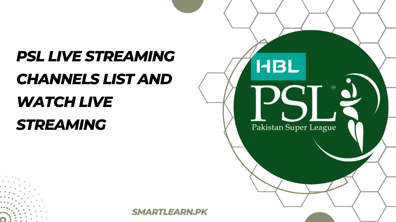 psl live streaming channels List and Watch Live Streaming