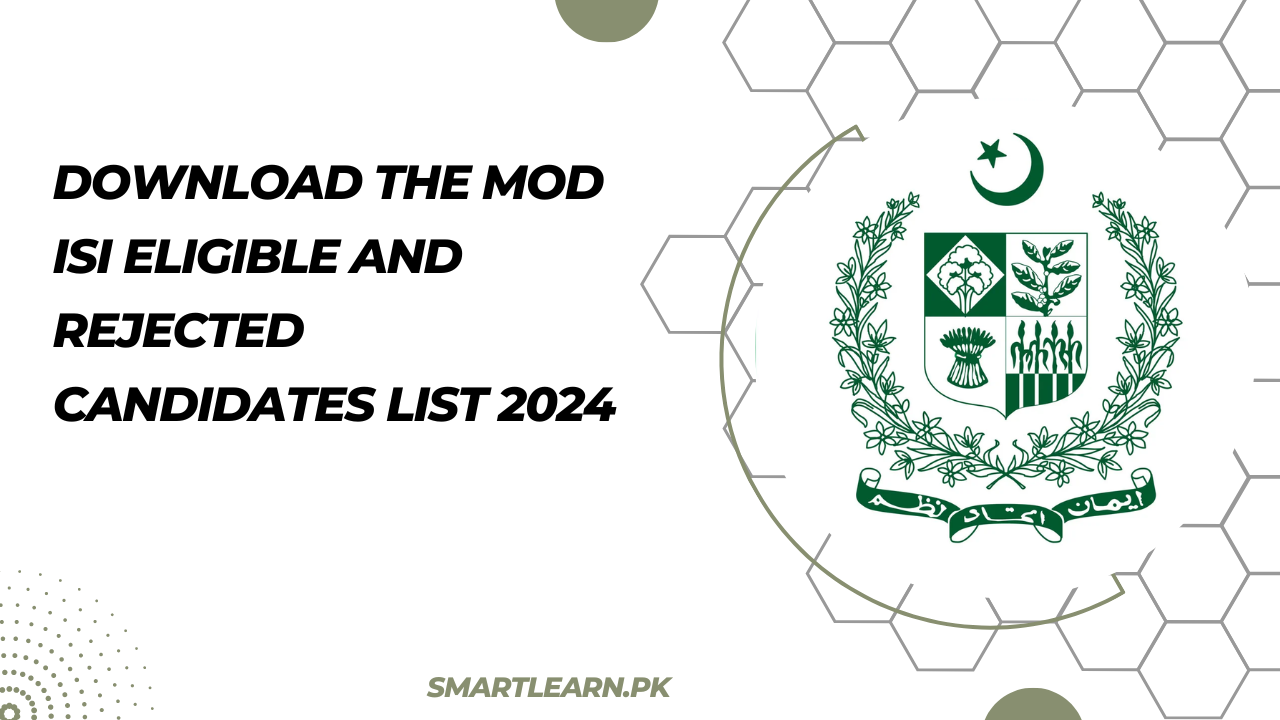 Download The MOD ISI Eligible and Rejected Candidates List 2024