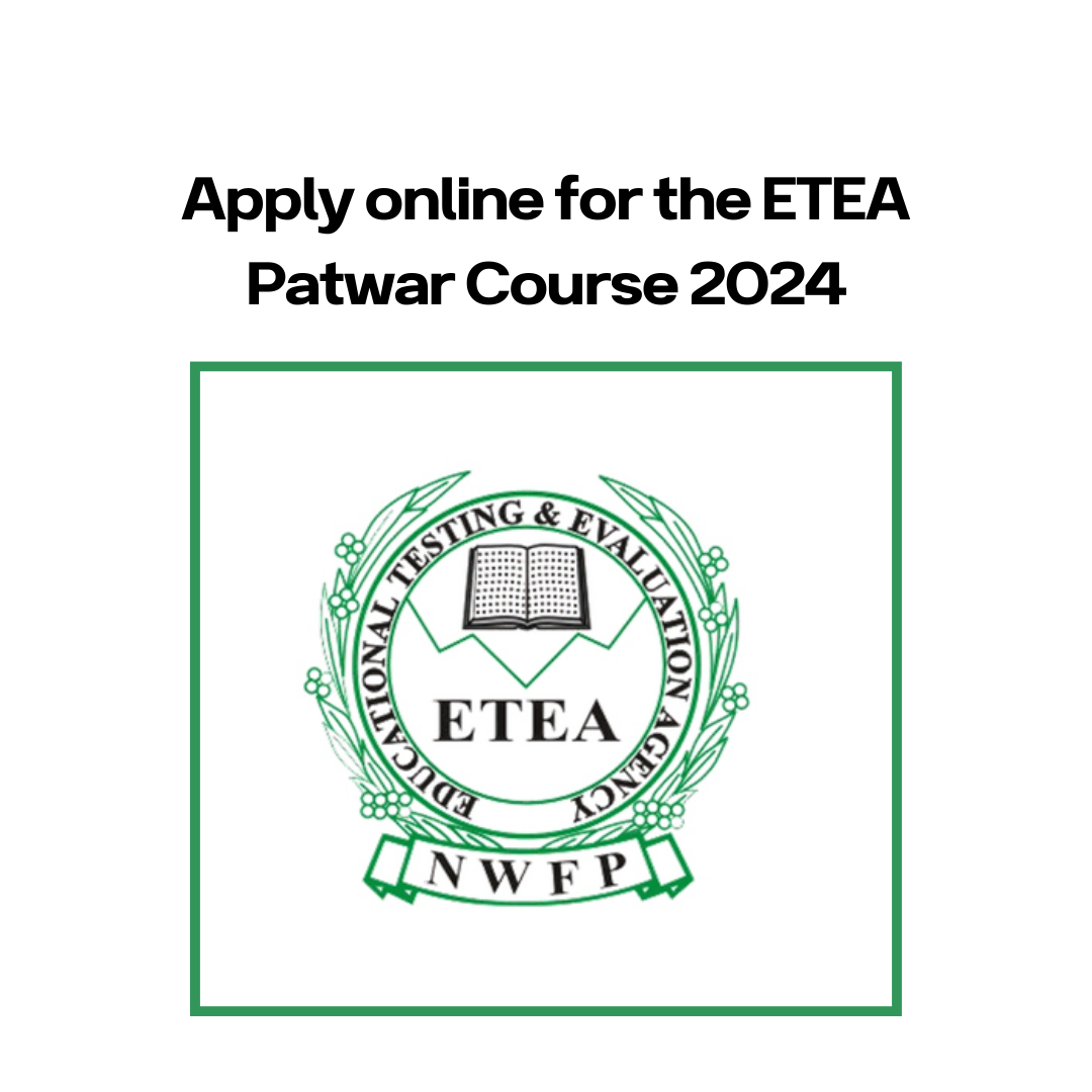 Apply online for the ETEA Patwar Course 2024